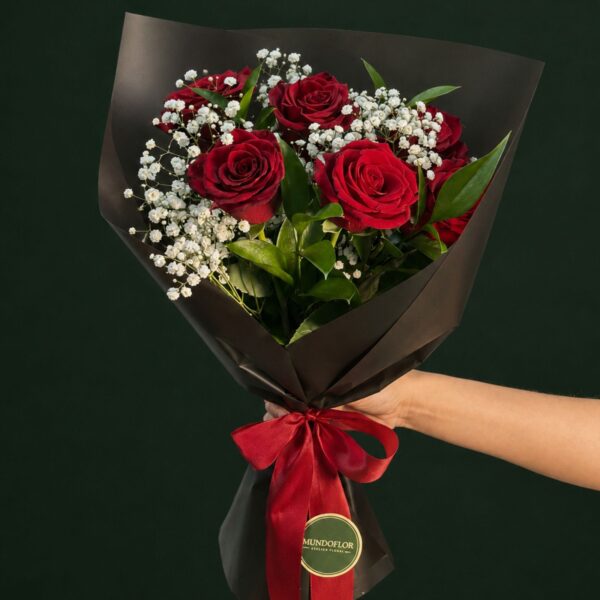 Ramo de rosas rojas 6 varas