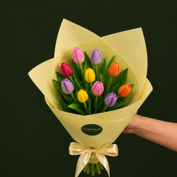 Ramo Tulipanes mix color 10 varas