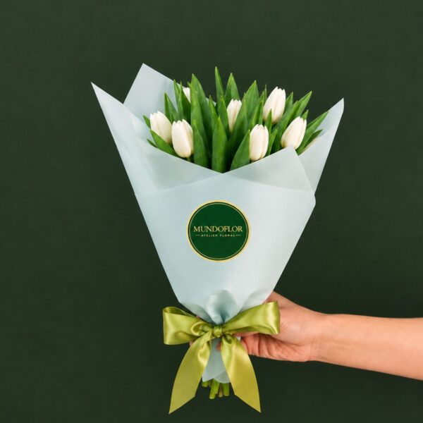 Ramo Tulipanes blancos 10 varas