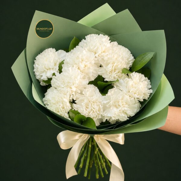 Ramo de Claveles blancos 10 varas