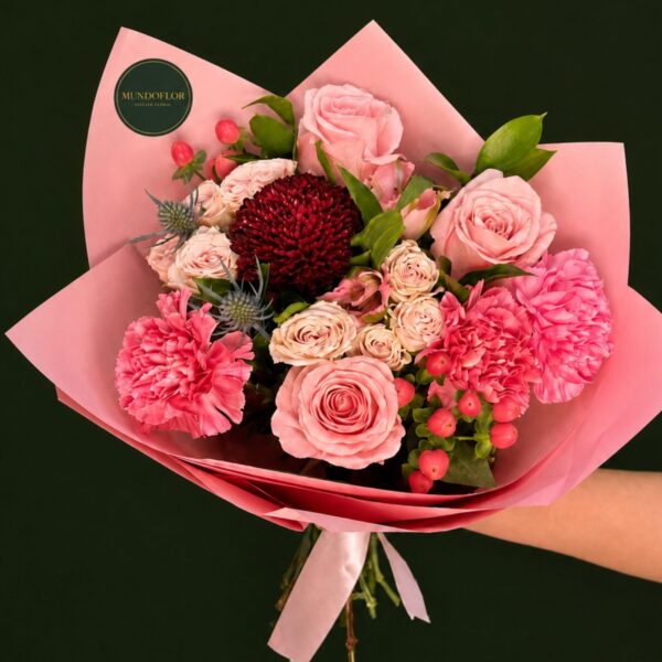 Ramo mediano rosado 22 varas